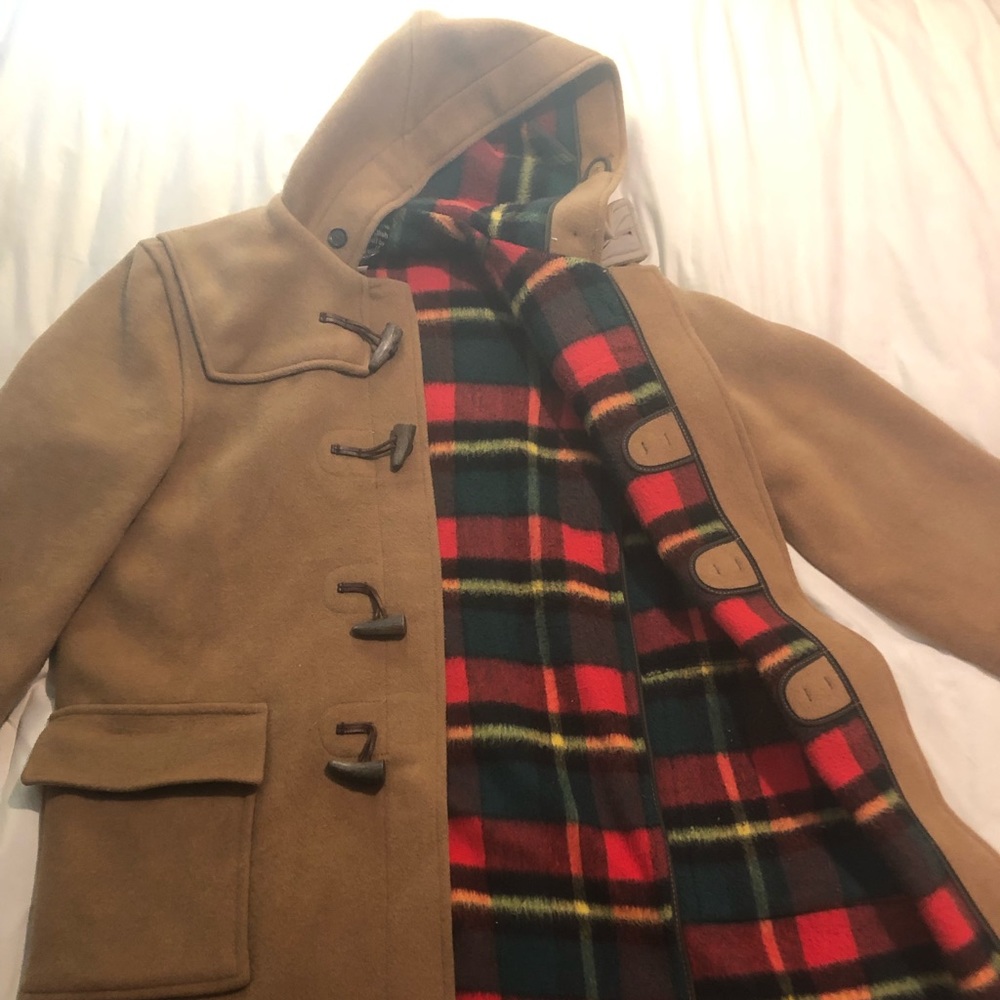 Camel Colored Wool Duffle Coat